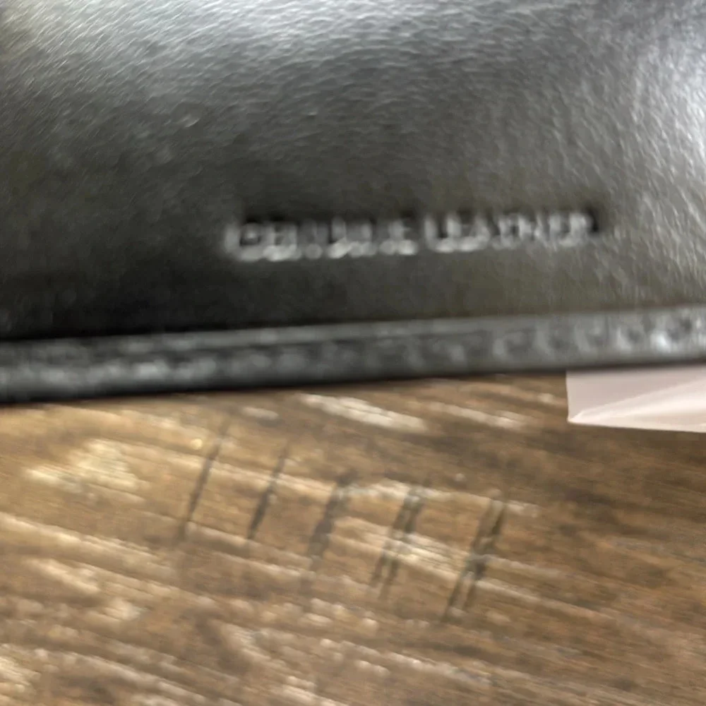 Reaction Kenneth Cole Genuine Leather black wallet/card/bill/ID holder, slim fit